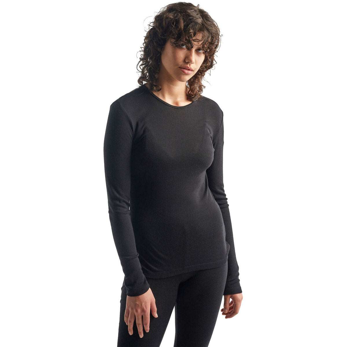 Icebreaker - Women's 200 Oasis Long Sleeve Half Zip Black / XL