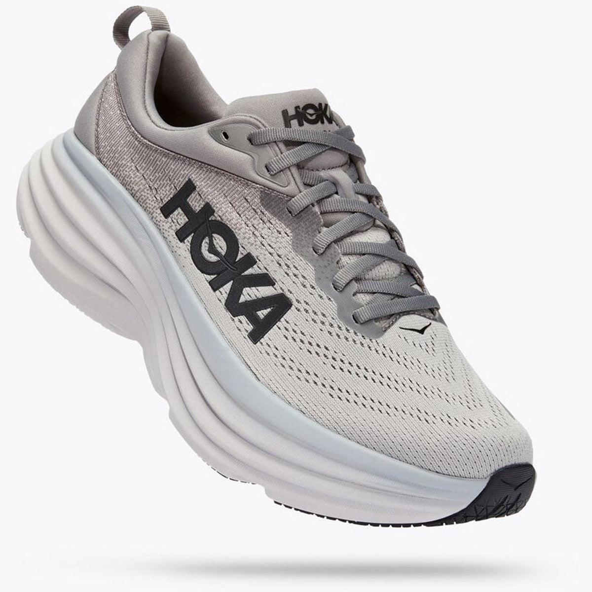 Hoka Men's Bondi 8 Sharkskin/Harbor Mist