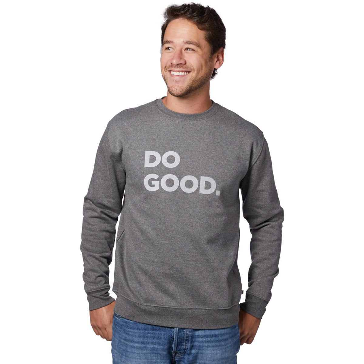 Cotopaxi Men's Do Good Crew Sweatshirt Heather Grey