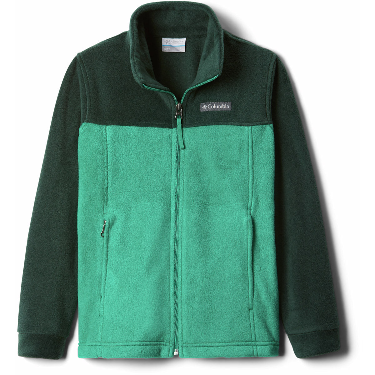 Columbia Boys' Steens Mountain II Fleece Jacket Emerald Green/Spruce