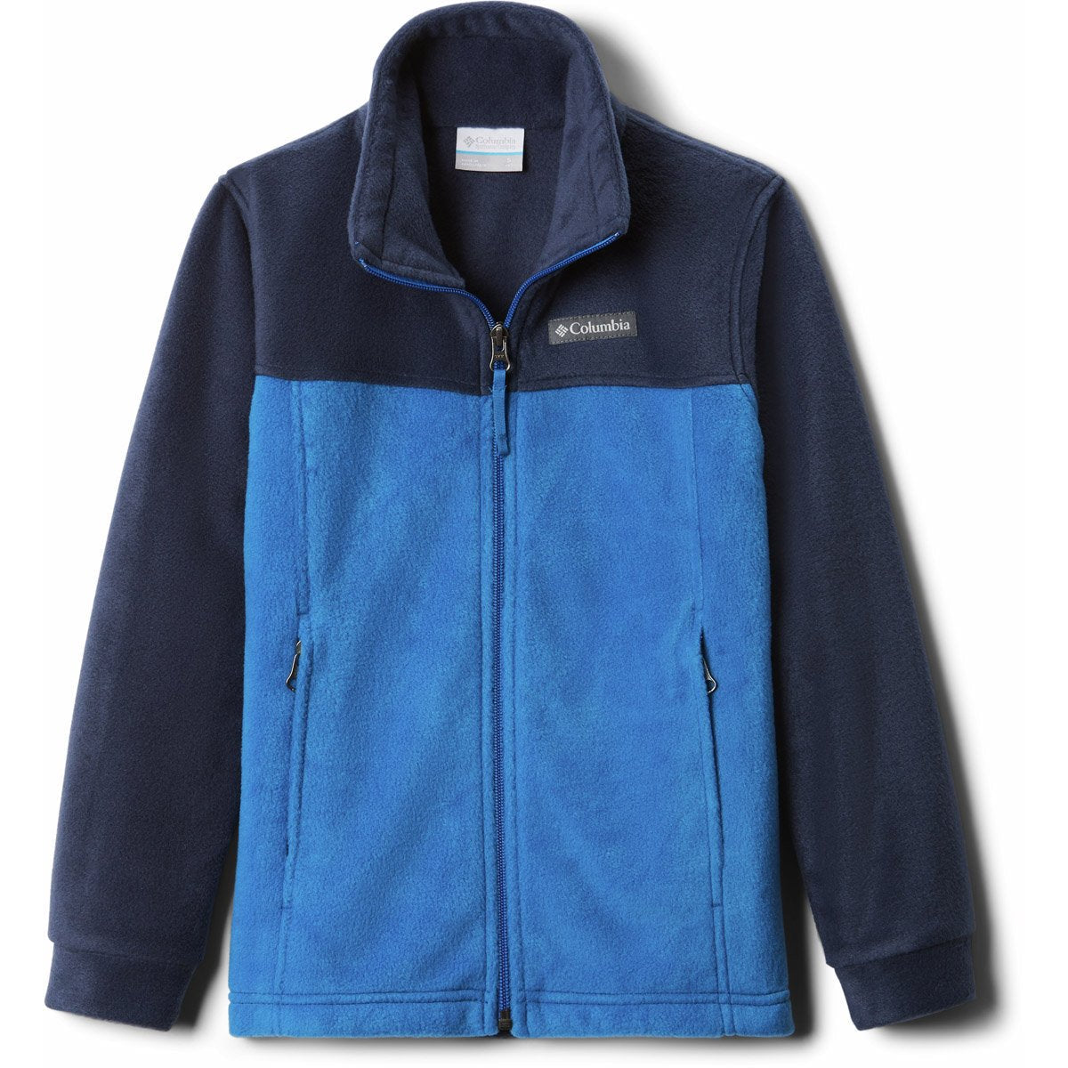 Columbia Boys' Steens Mountain II Fleece Jacket Bright Indigo/Collegiate Navy