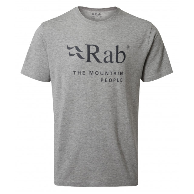 Rab Men&#39;s Stance Mountain Organic Cotton Tee GM Grey Marl