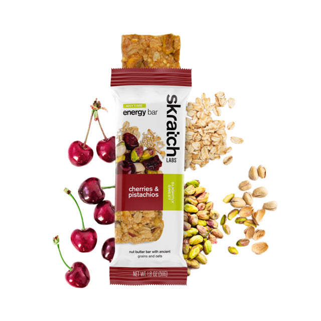 Skratch Labs Anytime Energy Bar, Cherries & Pistachios Cherries & Pistachios