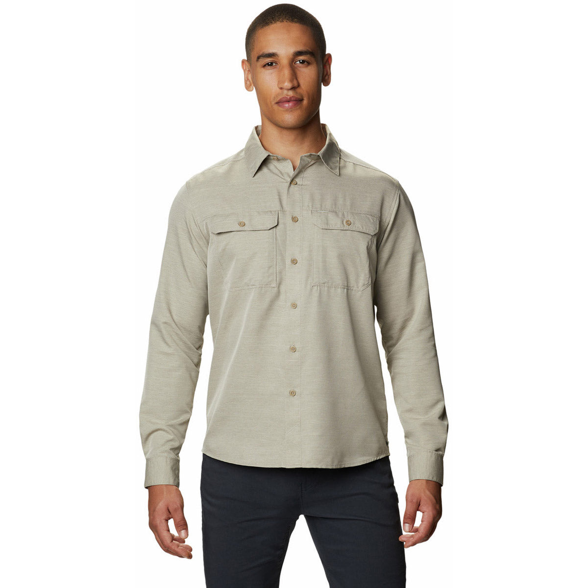 Mountain Hardwear Men's Canyon Long Sleeve Shirt Manta Grey