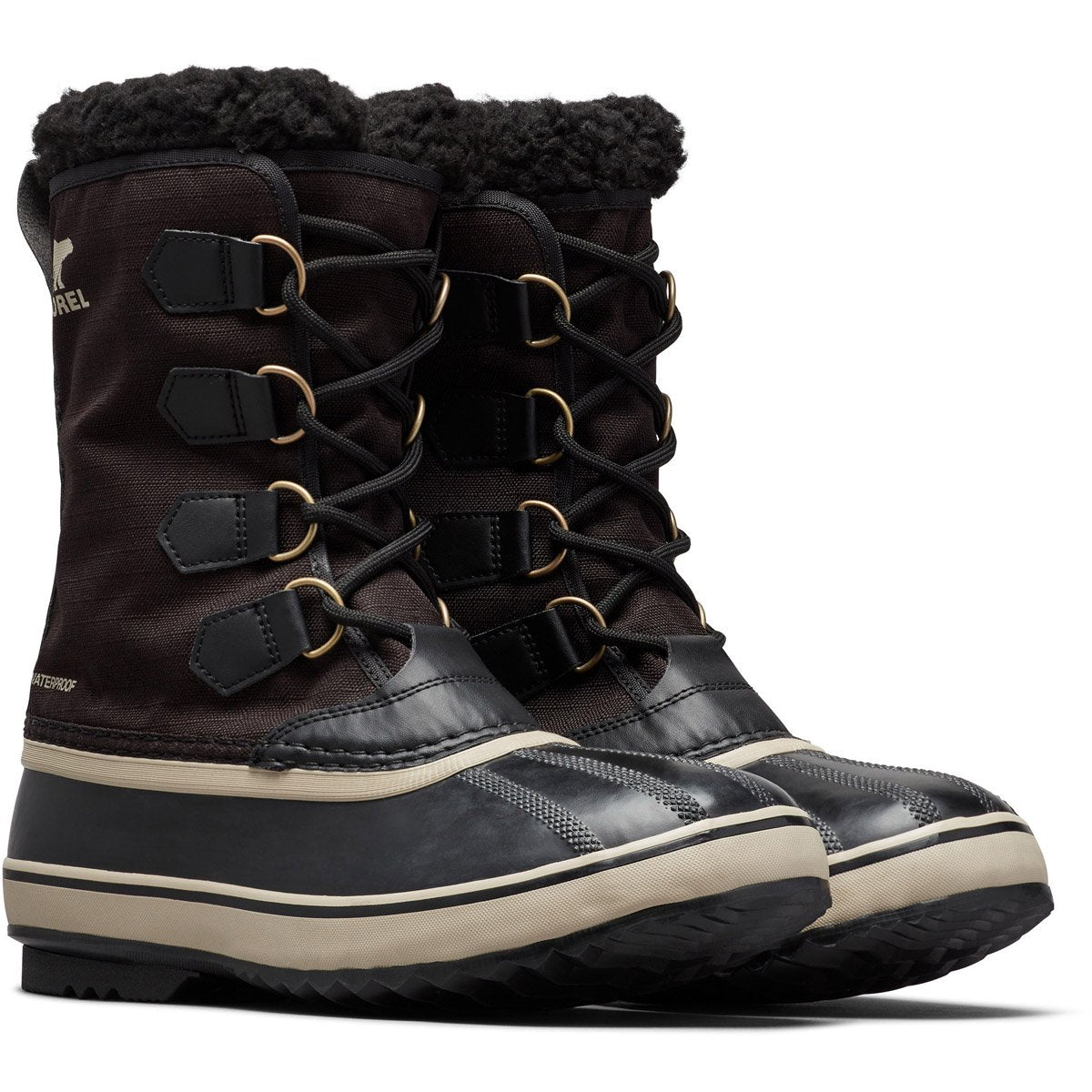 Sorel Men's 1964 Pac Nylon DTV Boot Black Ancient Fossil