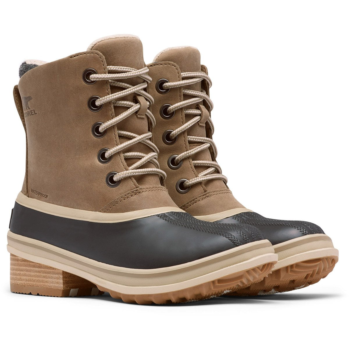 Sorel Women's Slimpack III Lace Duck Boot Khaki II