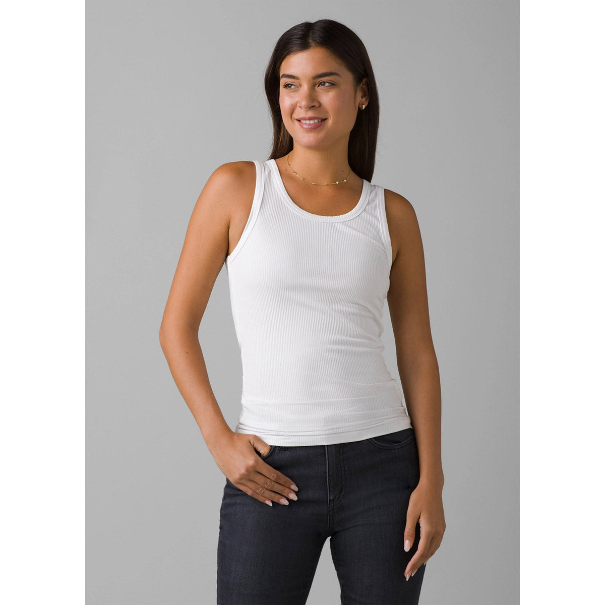 Prana Women's Foundation Rib Tank White