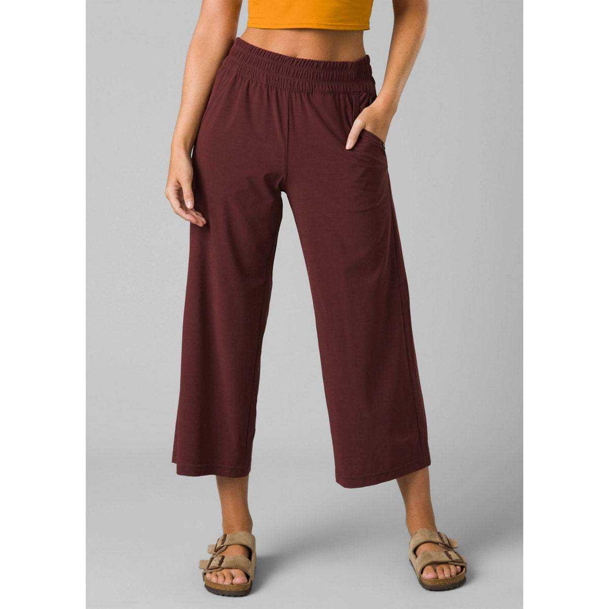 Prana Women's Railay Wide Leg Pant - Regular Cacao