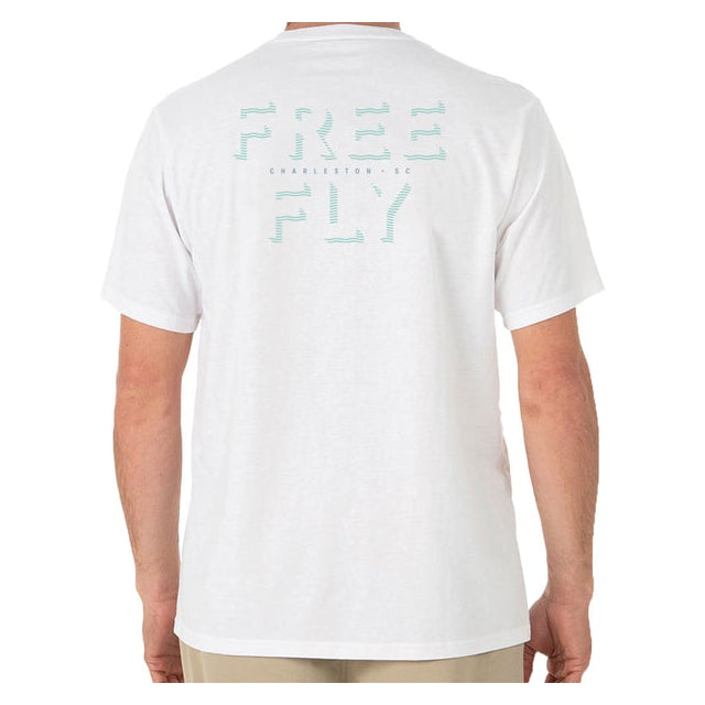 Free Fly Apparel Tropic Wave Tee White