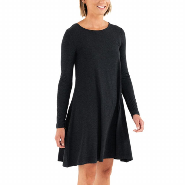 Free Fly Apparel Women&#39;s Bamboo Journey Dress Heather Black