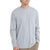 Free Fly Apparel Men's Bamboo Heritage Pocket Long Sleeve Light Heather Grey