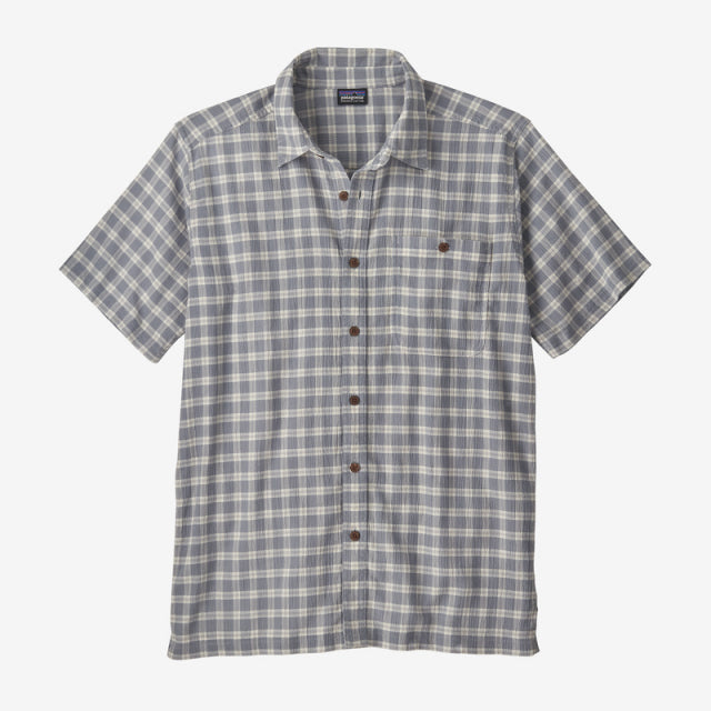 Patagonia Men&#39;s A/C Buttondown Shirt Mushpots: Light Plume Grey