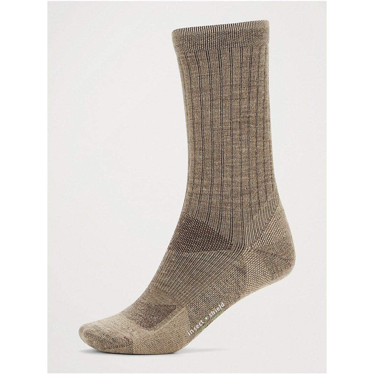 Exofficio Men's BugsAway Solstice Canyon Crew Socks Walnut Brown/Tawny