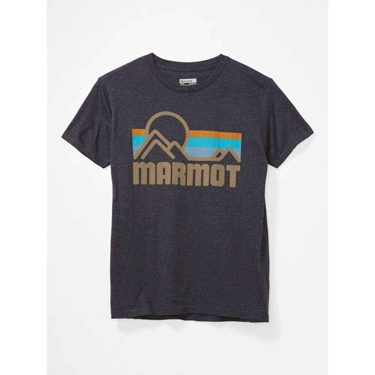 Men's Marmot Coastal Short Sleeve T-Shirt Charcoal Grey Heather