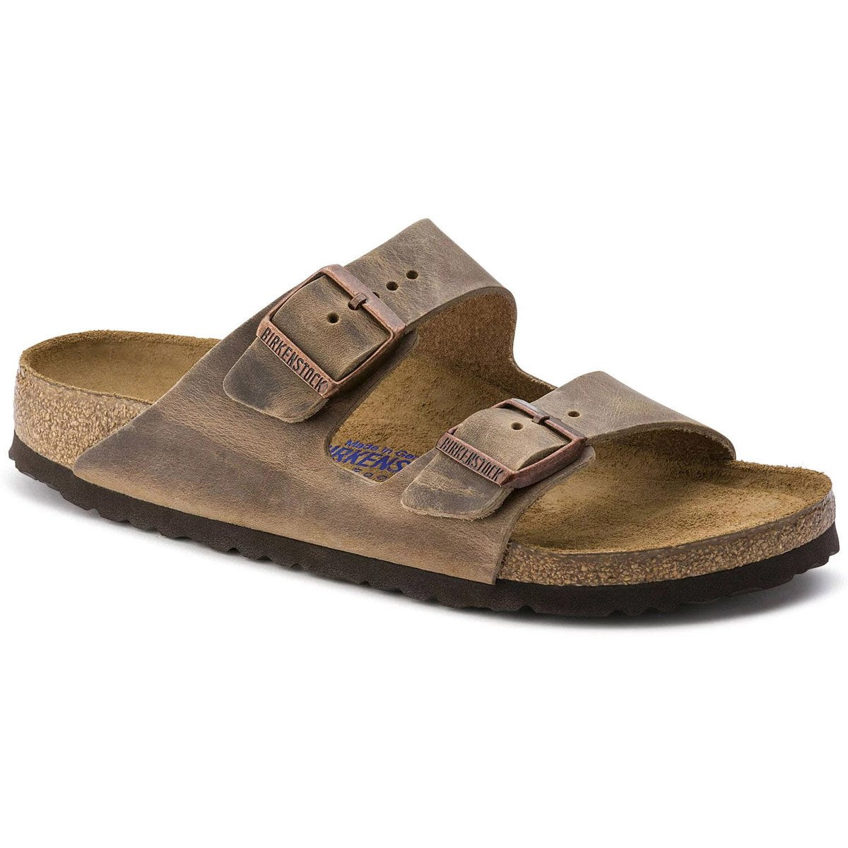 Birkenstock Arizona Soft Footbed Oiled Nubuck Leather Tobacco Brown