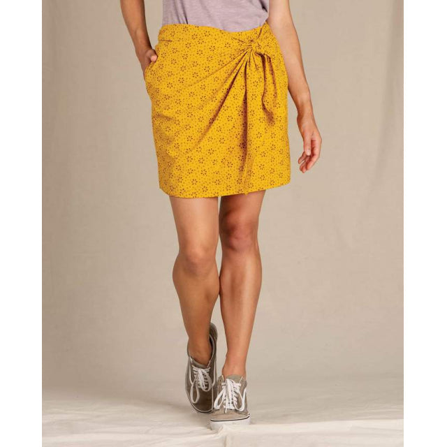 Toad&Co. Women's Sunkissed Wrap Skirt Gooseberry Dot Floral