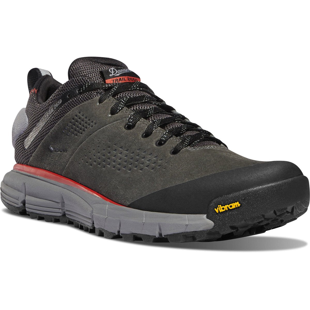 Danner Men's Trail 2650 GTX Hiking Shoe Dark Gray Brick Red