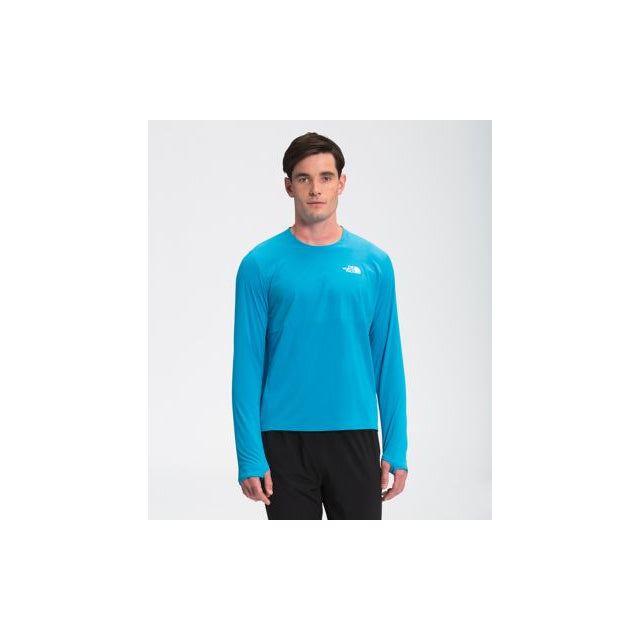 The North Face Men&#39;s True Run Long Sleeve Shirt eridian Blue / M