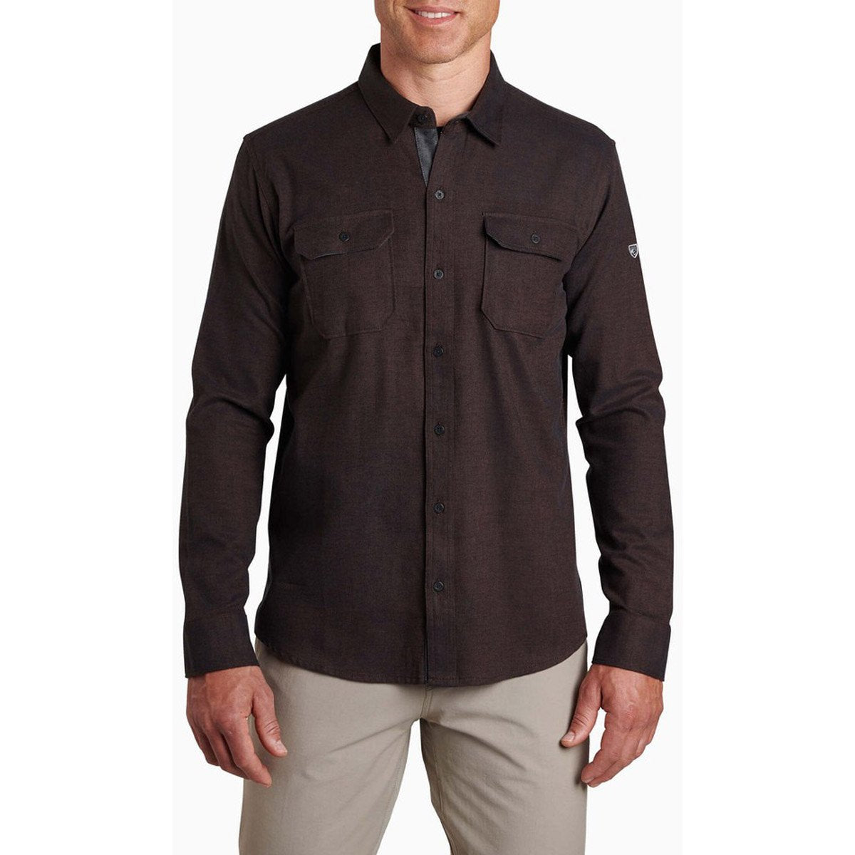 Kuhl Men's Descendr Flannel Shirt Black Coffee