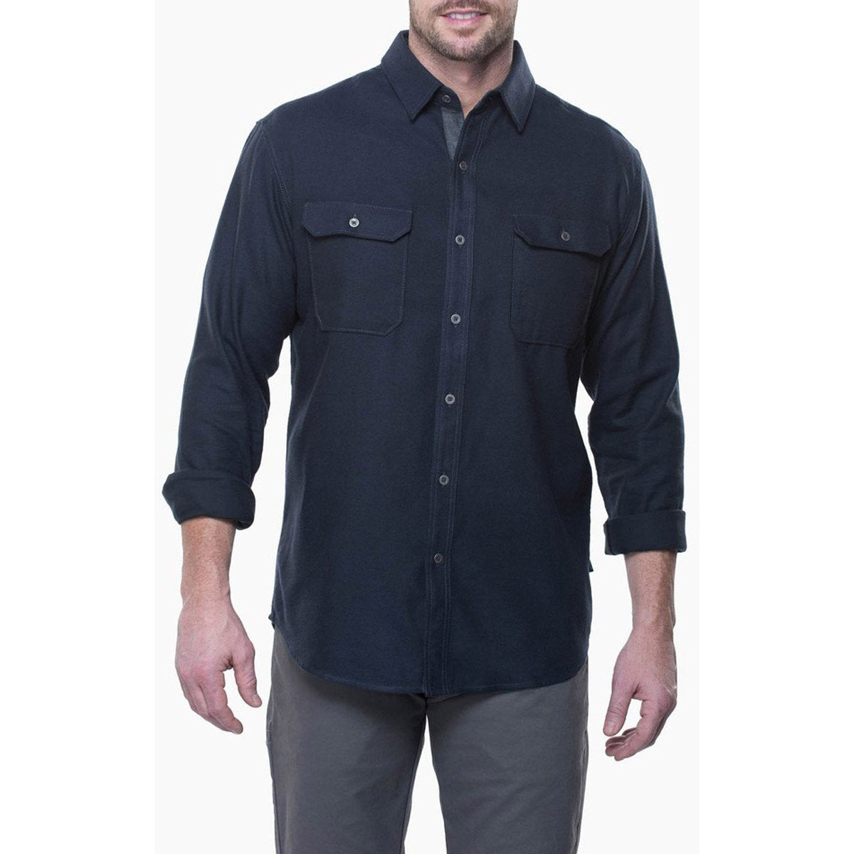 Kuhl Men's Descendr Flannel Shirt utiny Blue / M