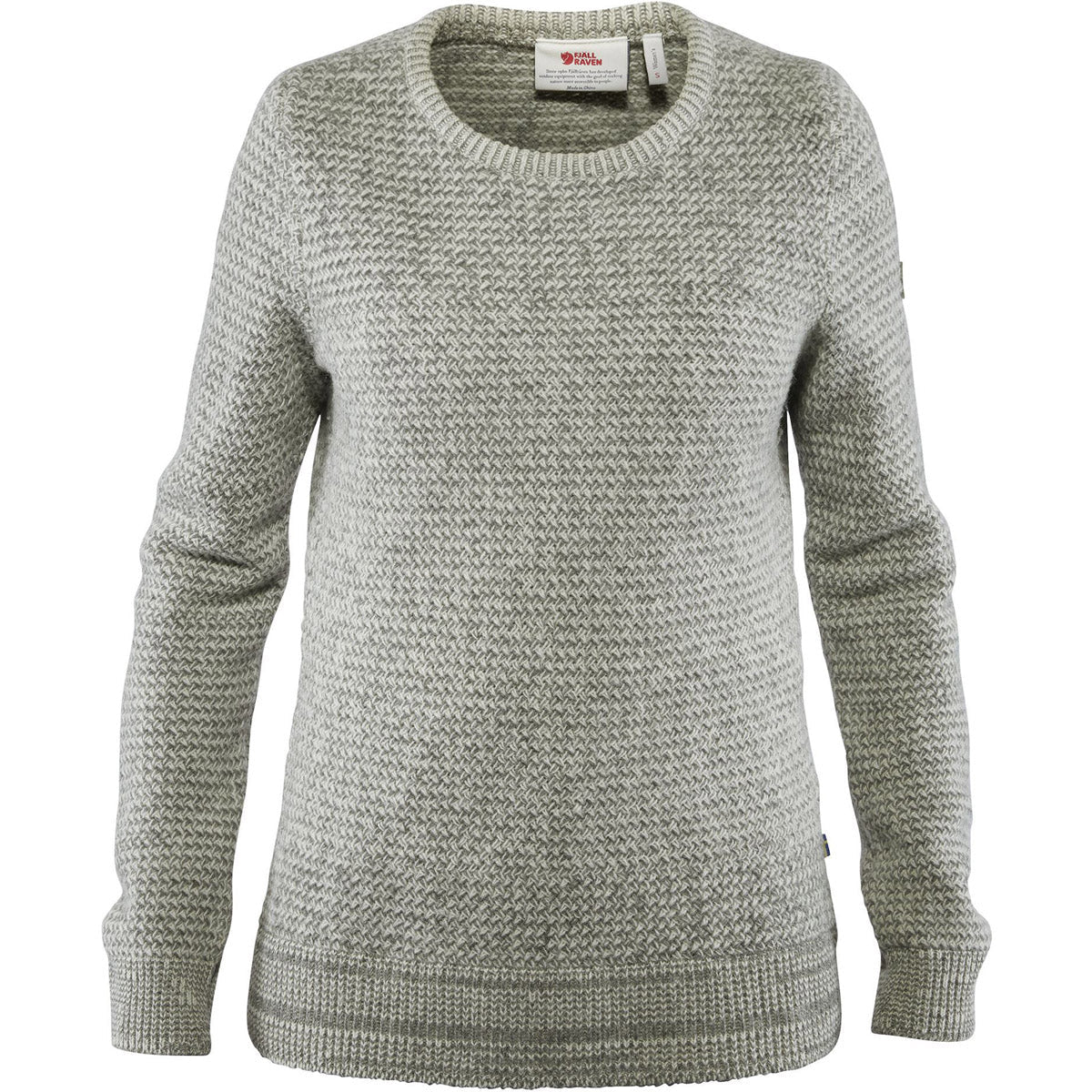 Fjallraven Women's Ovik Structure Sweater Egg Shell-Grey