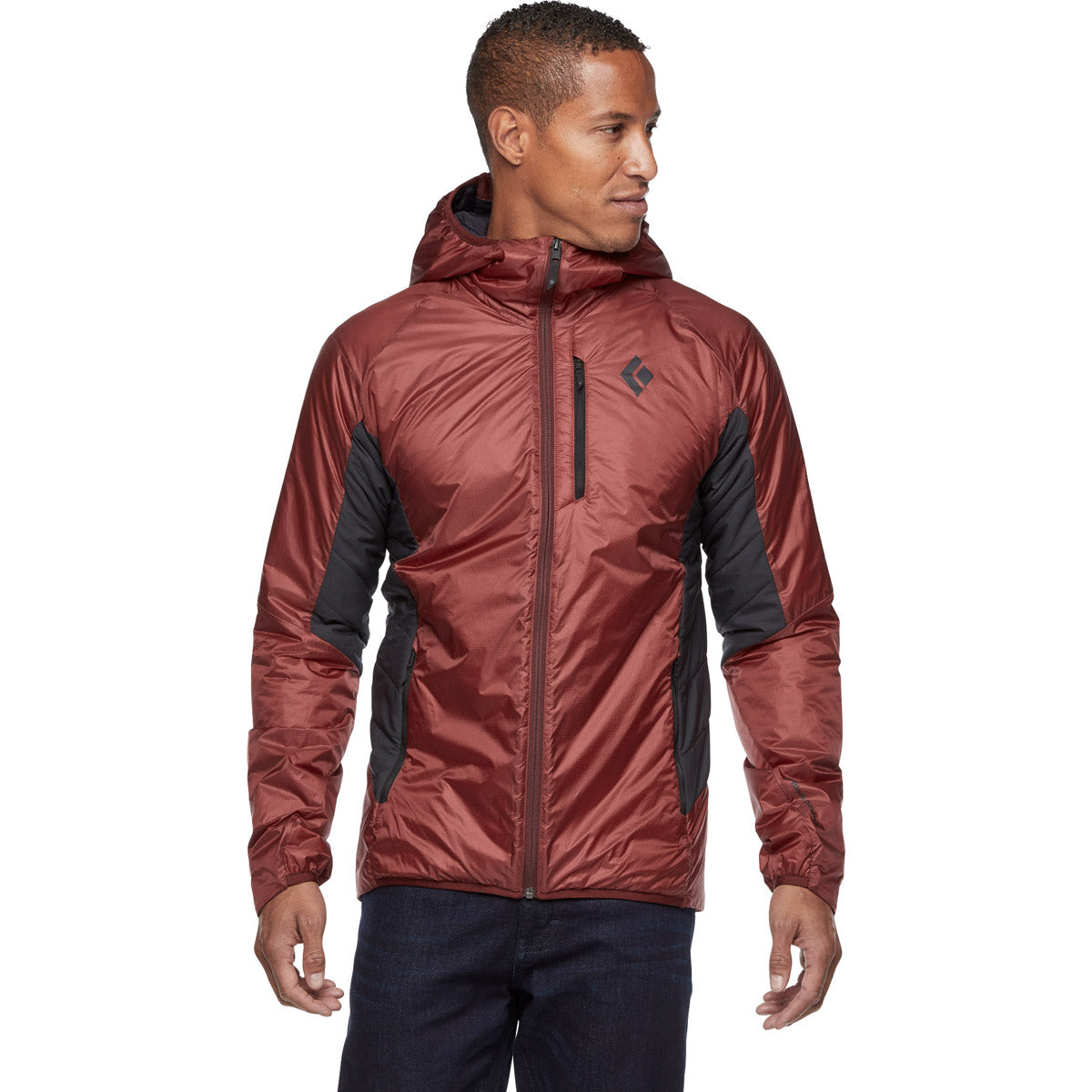 Black Diamond Men's Vision Hybrid Hoody Dark Crimson