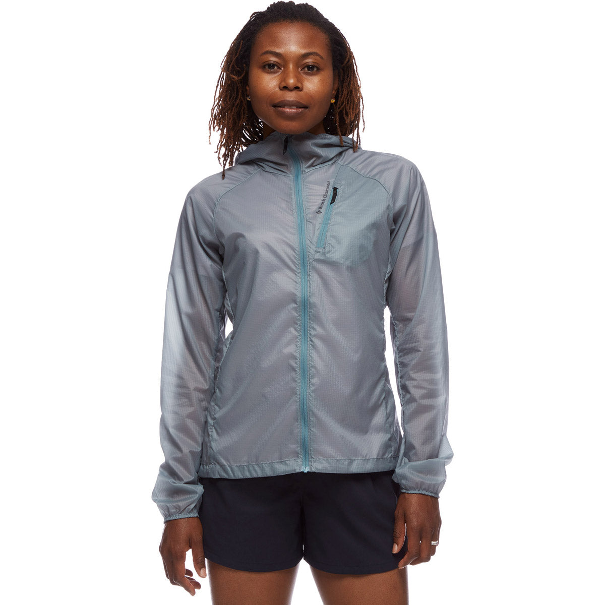 Black Diamond Women's Distance Wind Shell Blue Ash