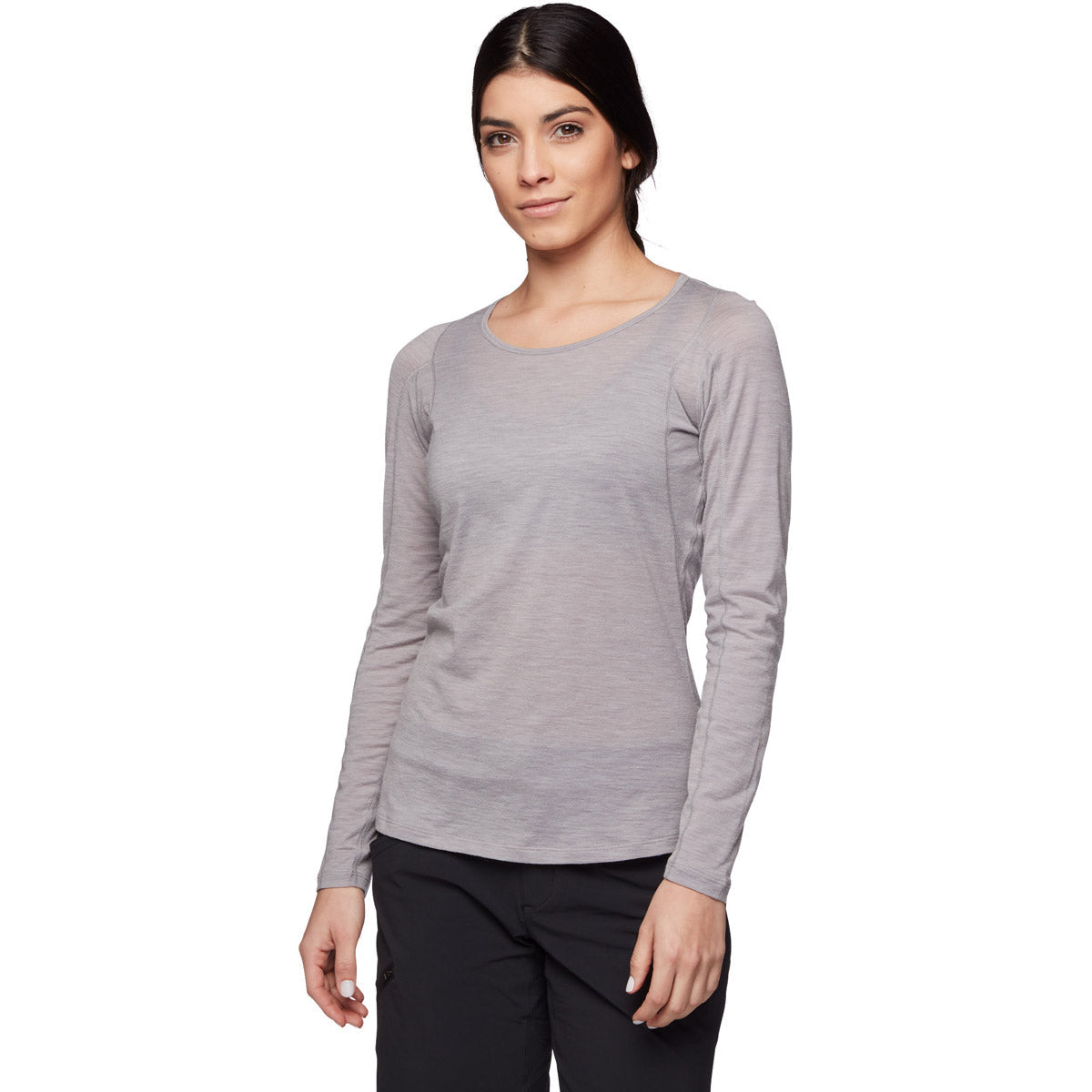 Black Diamond Women's Rhythm Long Sleeve Tee Pewter