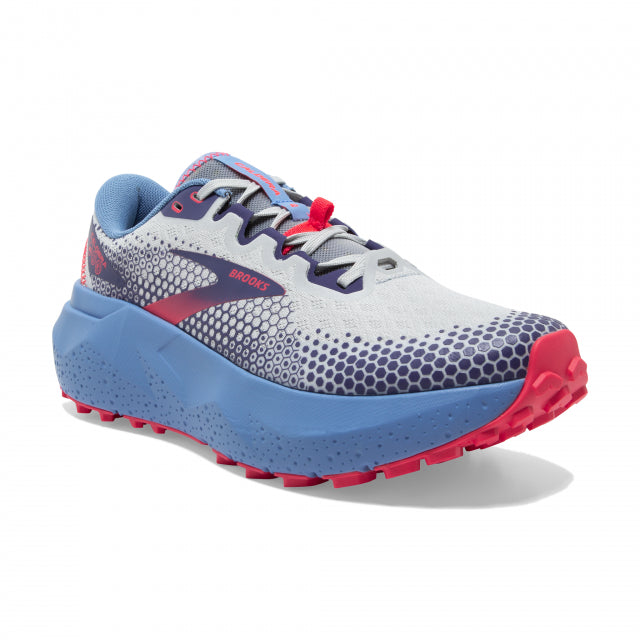 Brooks Women's Caldera 6 Oyster/Blissful Blue/Pink
