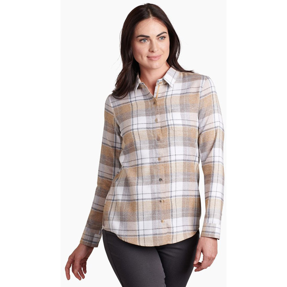 Kuhl Women's Kamila Flannel and Dune / S