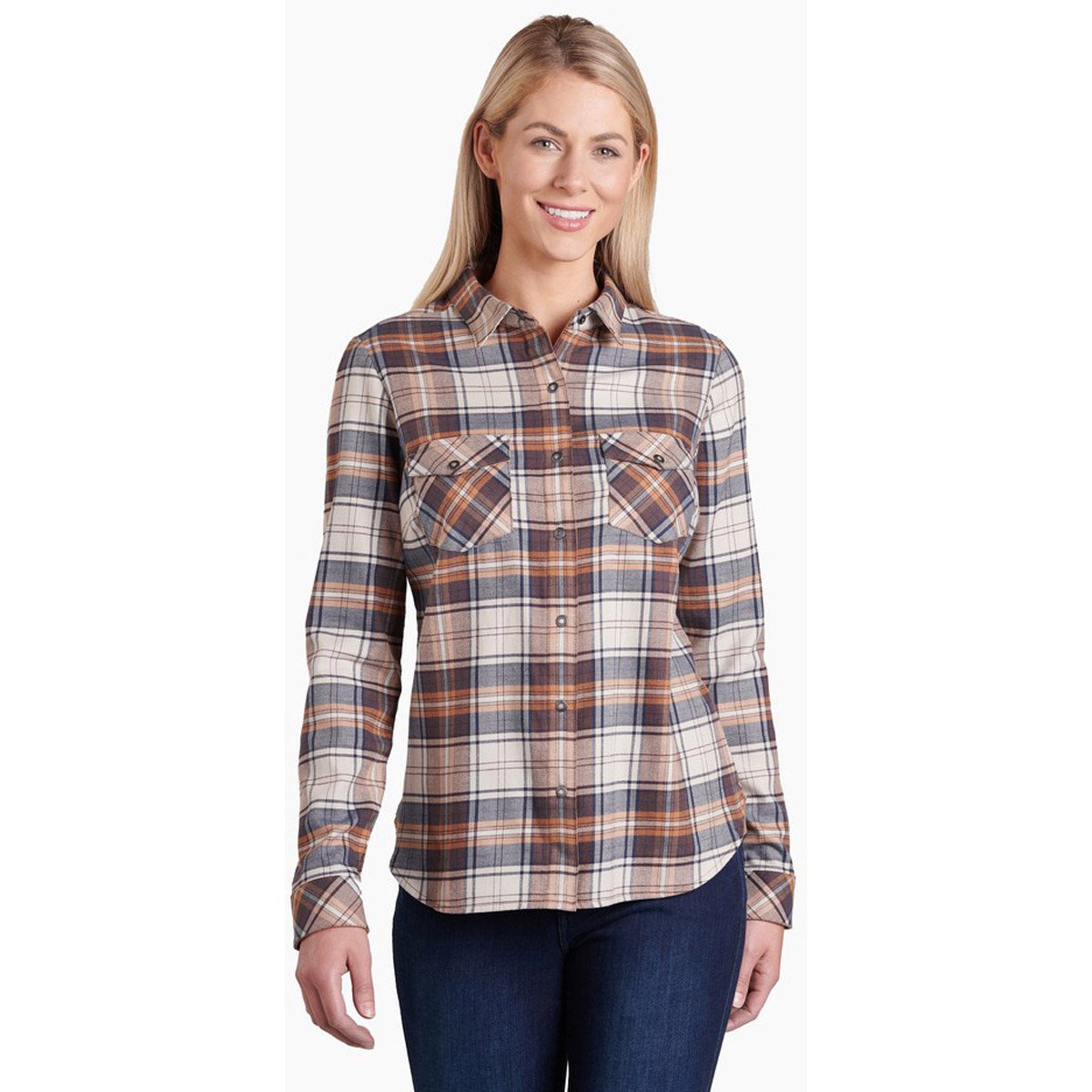 Kuhl Women's Tess Flannel Long Sleeve Copper