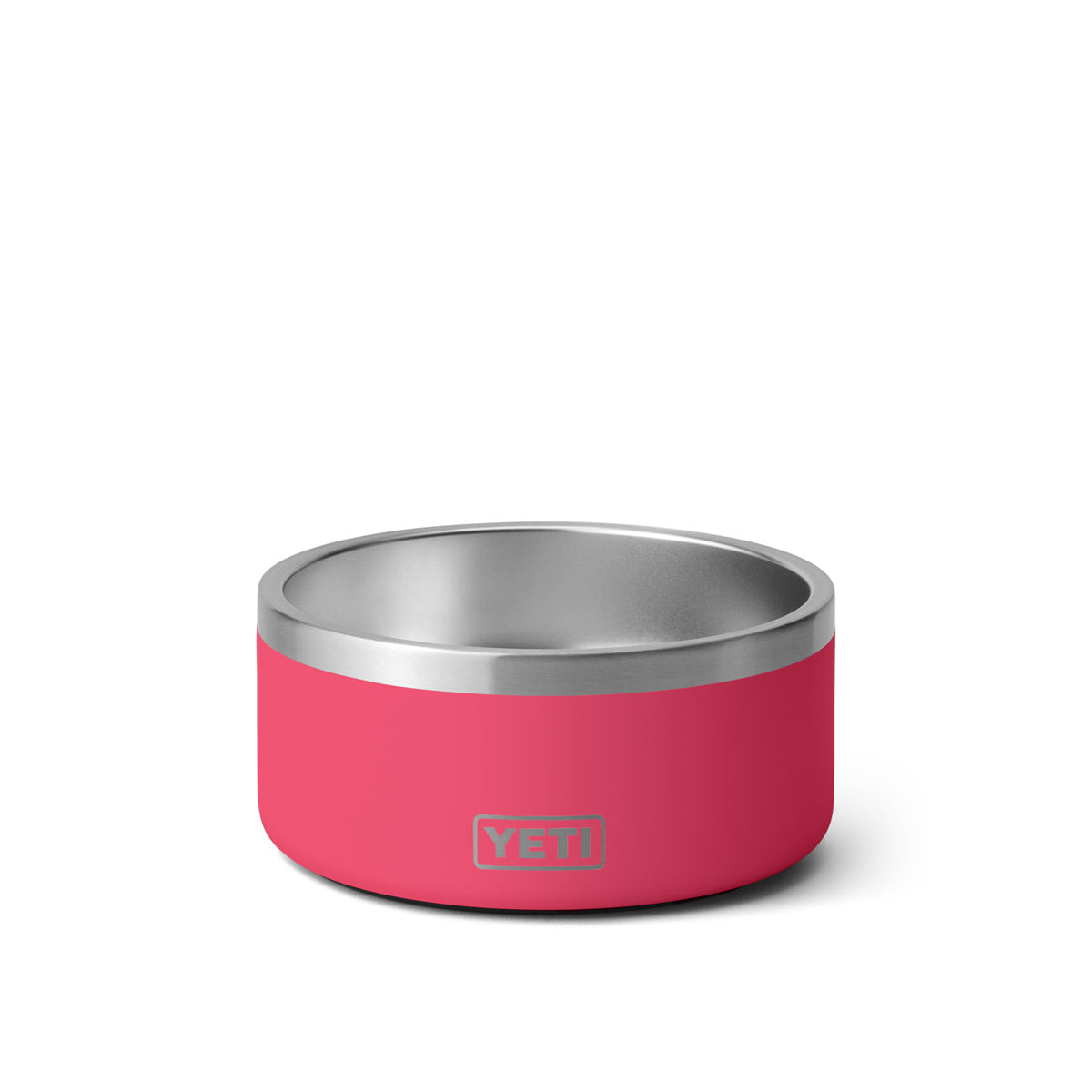 Yeti Boomer 8 Cup Dog Bowl-Black-Stainless-Bimini Pink