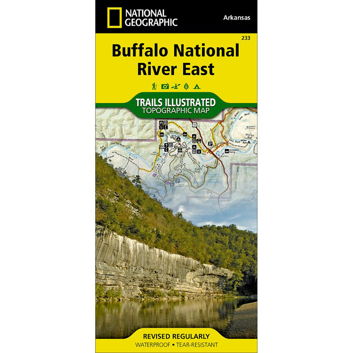 Buffalo National River East Map-National Geographic Maps-Uncle Dan's, Rock/Creek, and Gearhead Outfitters