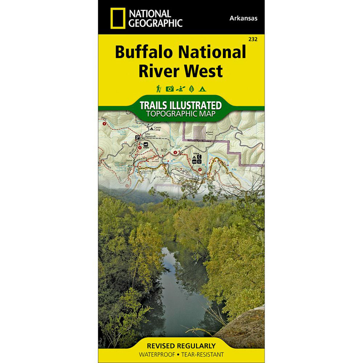 National Geographic Maps Buffalo National River West Map