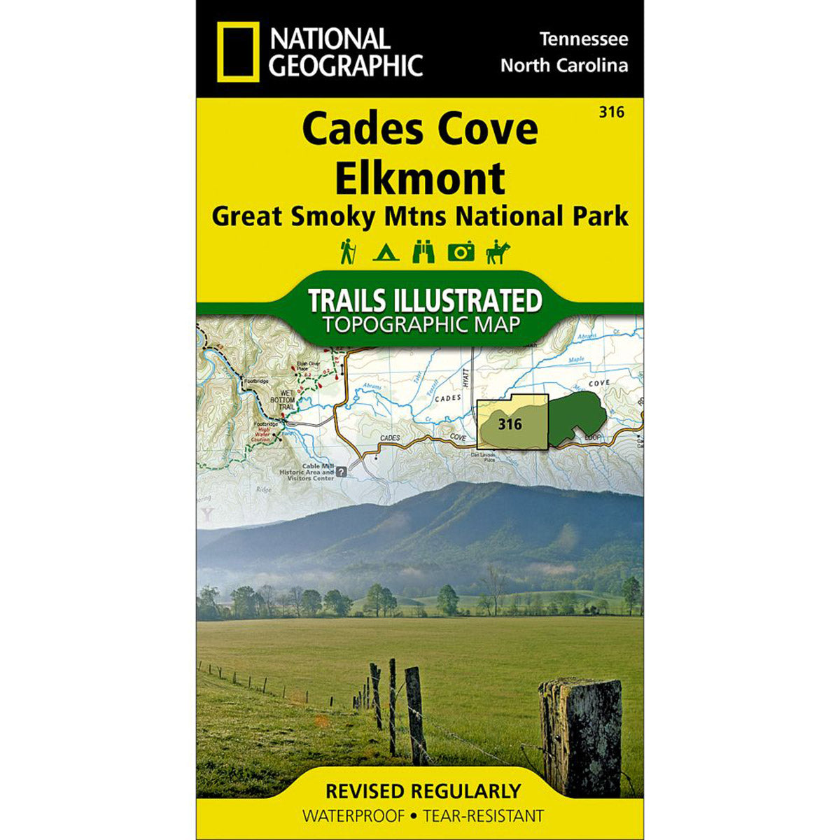National Geographic Maps Cades Cove, Elkmont: Great Smoky Mountains National Park Map