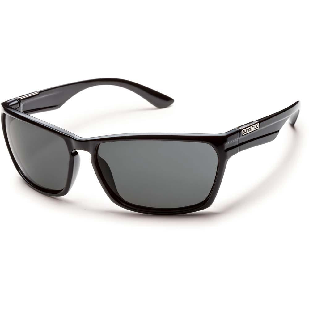 Cutout Sunglasses (Medium Fit)-Suncloud-Black/Polarized Gray-Uncle Dan&#39;s, Rock/Creek, and Gearhead Outfitters
