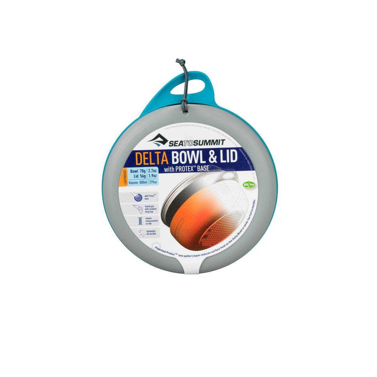 Sea to Summit Delta Bowl with Lid Pacific Blue