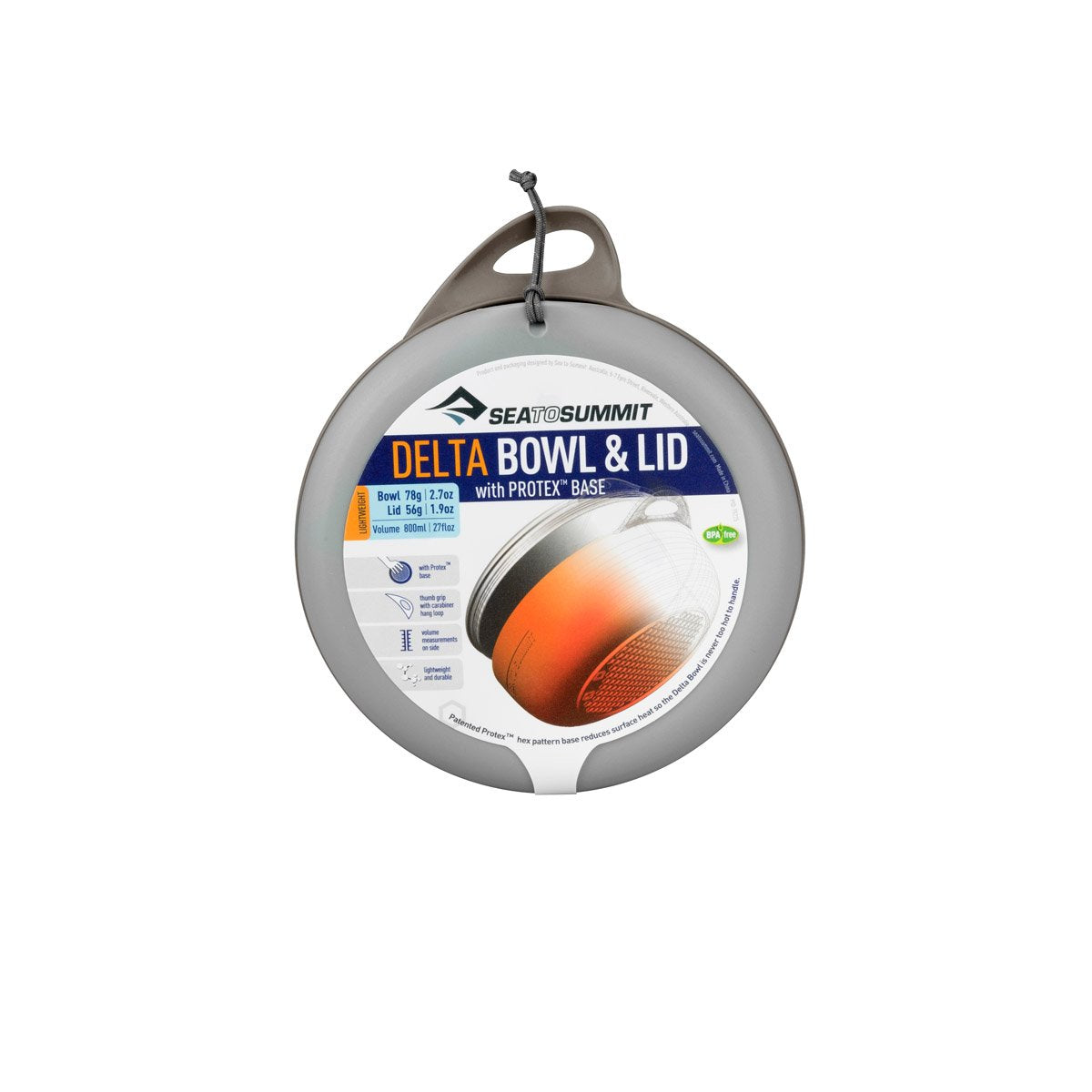 Sea to Summit Delta Bowl with Lid Titanium Grey