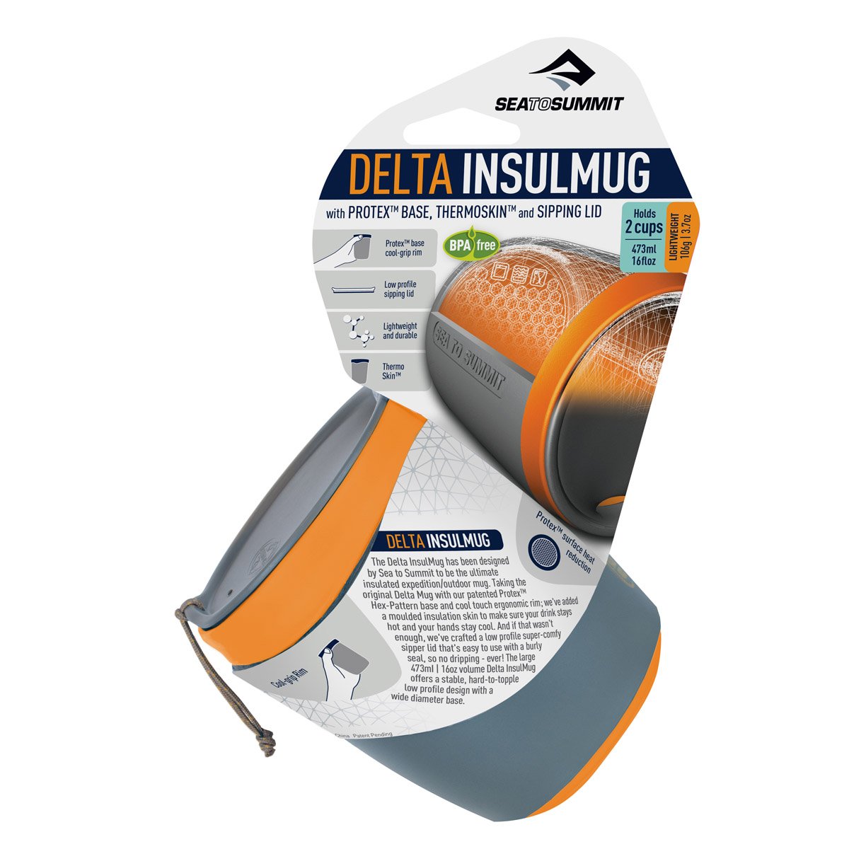 Sea to Summit Delta Insul-Mug Pindan Orange