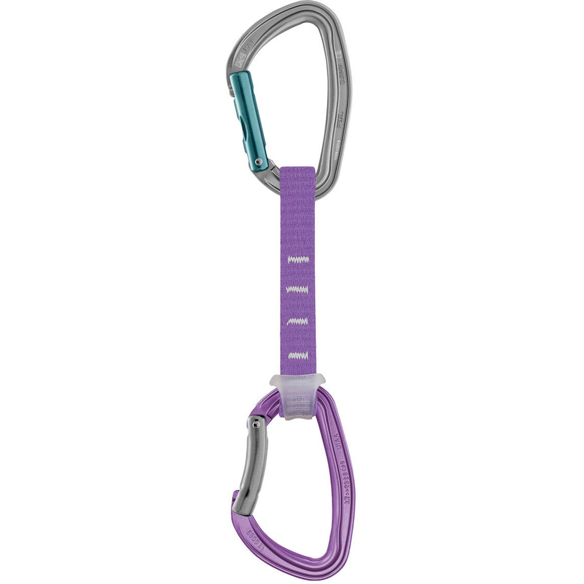 Rinvio Da Arrampicata Petzl Djinn Axess - Viola, 12cm, Per Falesia, Moschettoni Keylock - Foto 1