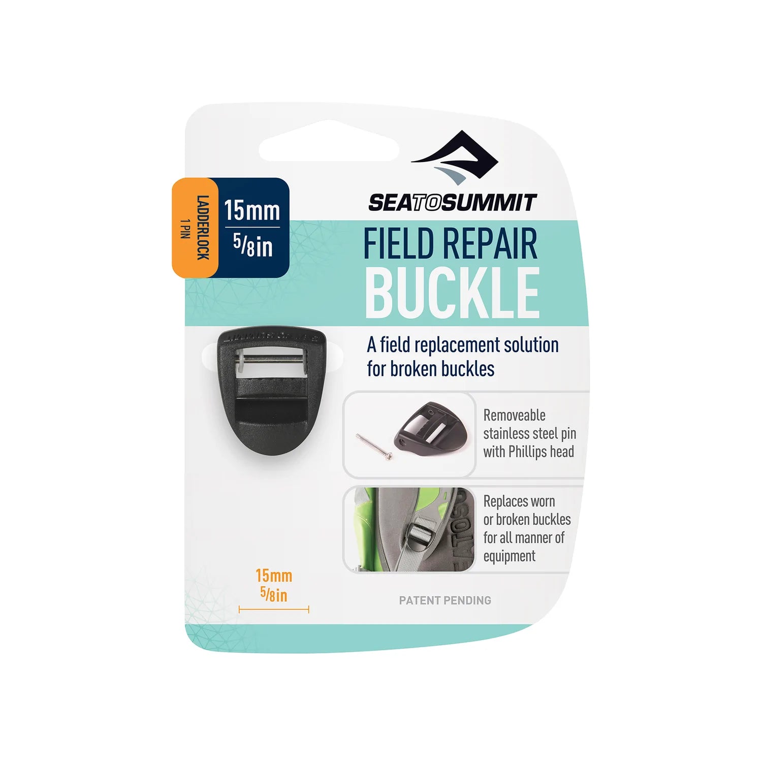 Sea to Summit Field Repair Buckle-1 Pin (5/8" - 15mm) Ladderlock