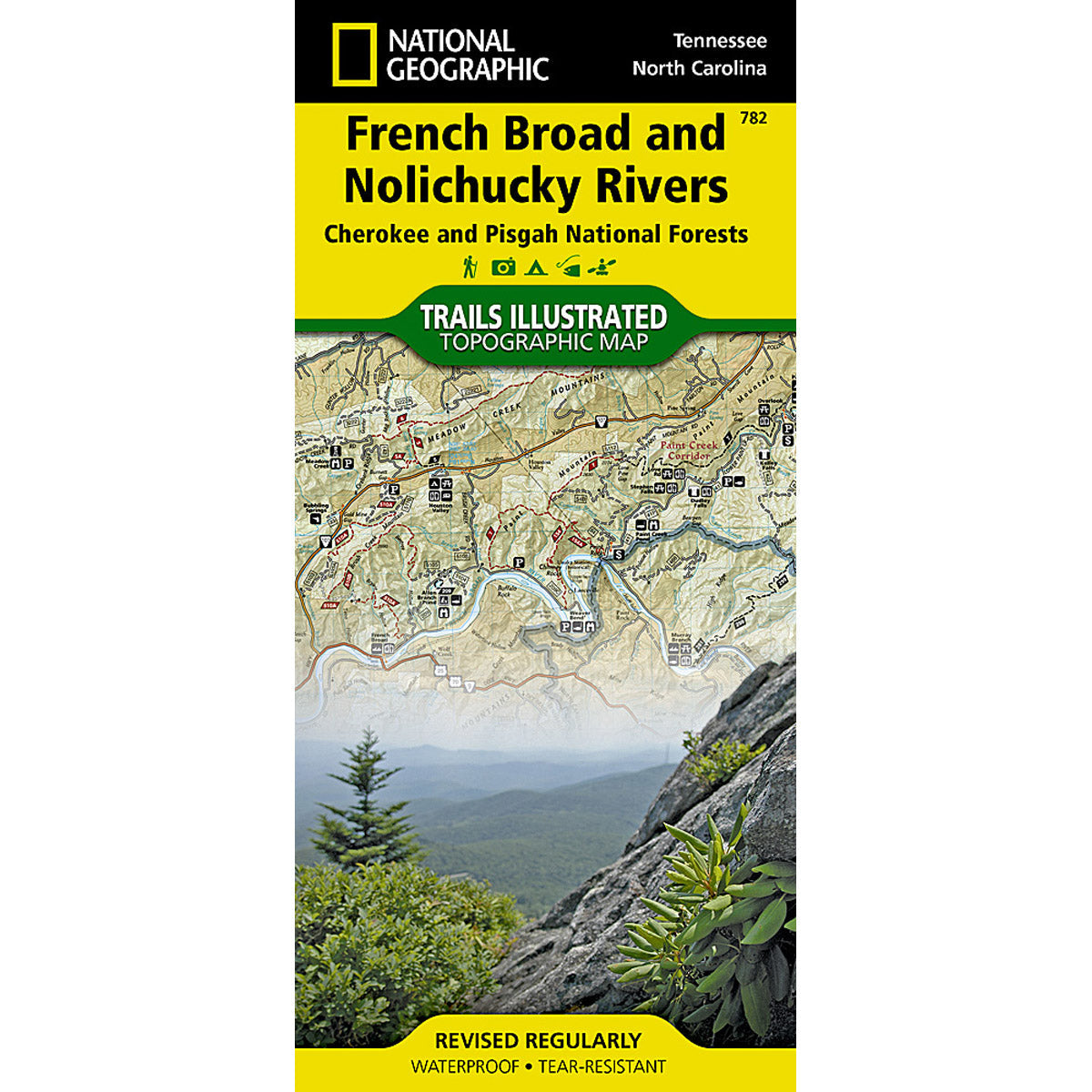 French Broad and Nolichucky Rivers [Cherokee, Pisgah NF ] Map-National Geographic Maps-Uncle Dan's, Rock/Creek, and Gearhead Outfitters