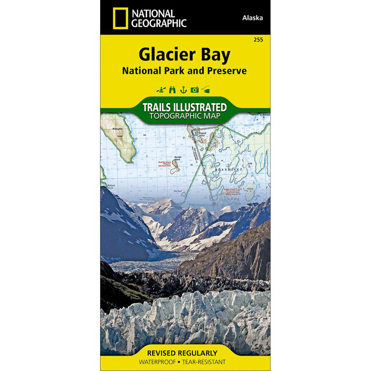 Glacier Bay National Park And Preserve Map-National Geographic Maps-Uncle Dan's, Rock/Creek, and Gearhead Outfitters