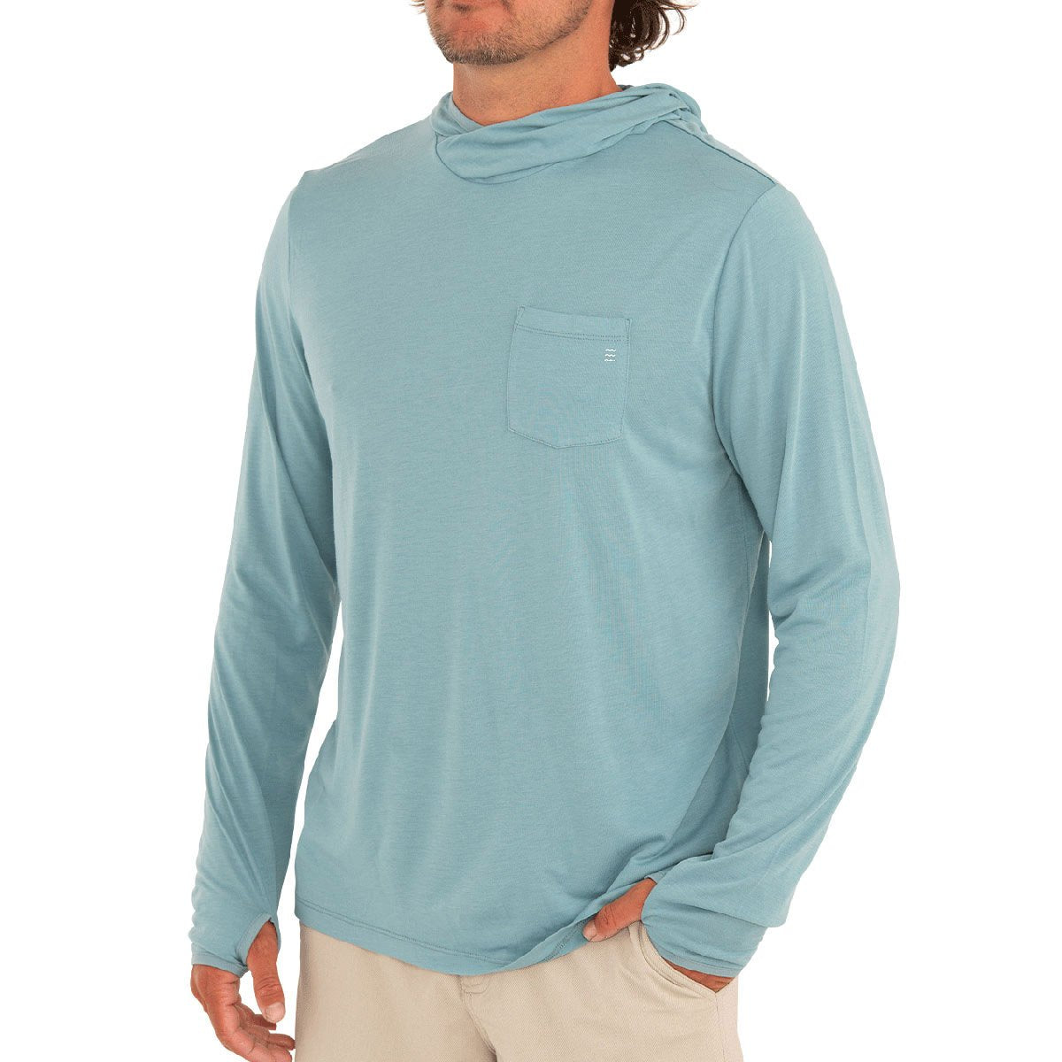 Free Fly Apparel Men's Bamboo Lightweight Hoodie Clearwater