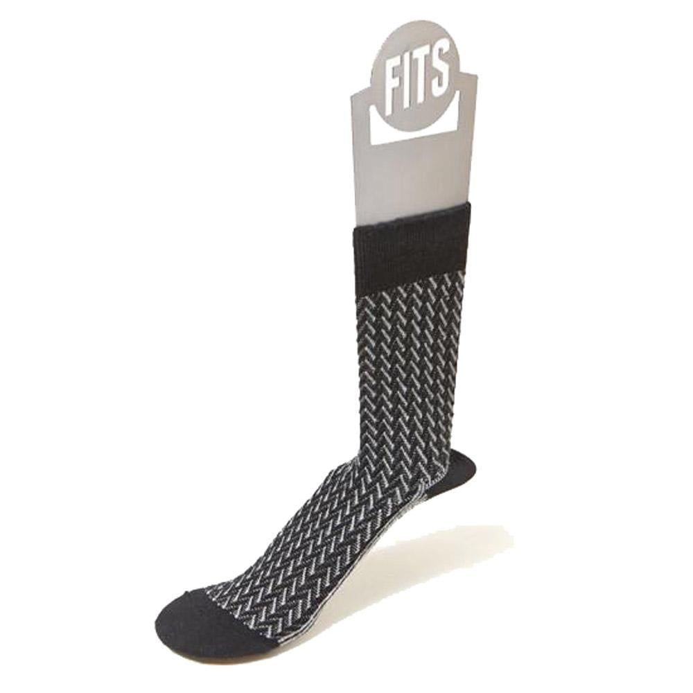 Fits Women&#39;s Links Crew Socks Black Titanium