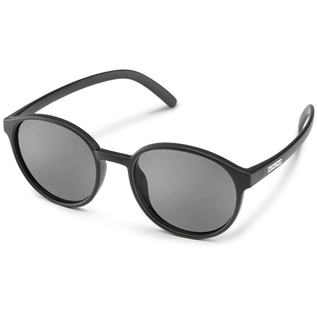 Suncloud Low Key Sunglasses (Small-Medium Fit) Matte Black/Polarized Gray