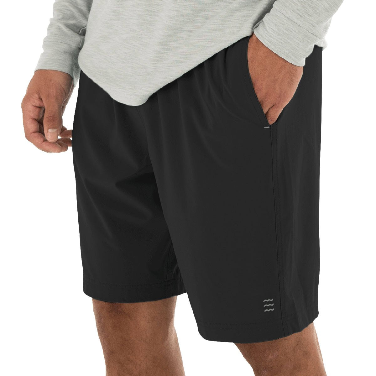 Free Fly Apparel Men's Lined Breeze Short - 7.5" Black