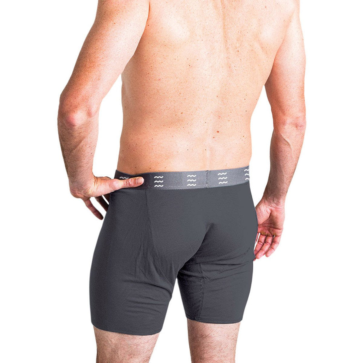 Free Fly Apparel Men's Bamboo Comfort Boxer Brief Charcoal