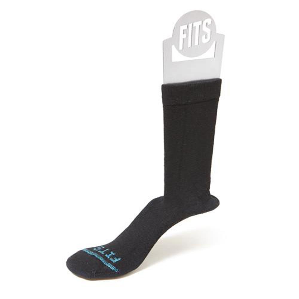 Fits Medium Rugged Crew Socks Black