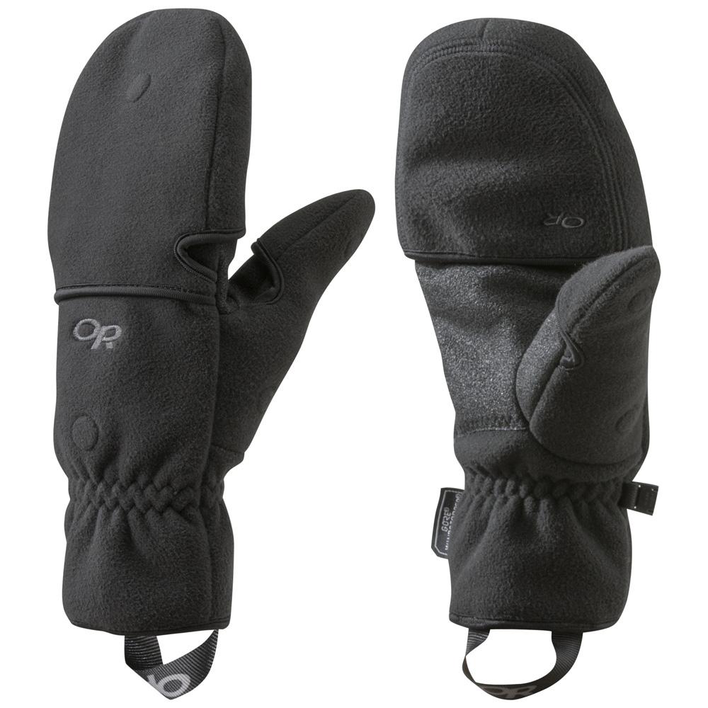 Outdoor Research Men&#39;s Gripper Convertible Gloves Black